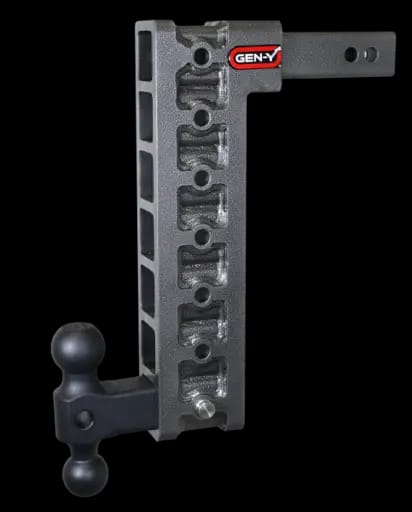 Gen-Y Mega Duty 2in Shank 15in Drop 10K Hitch w/Dual-Ball (Use w/Stabilizer Kit GH-0100)