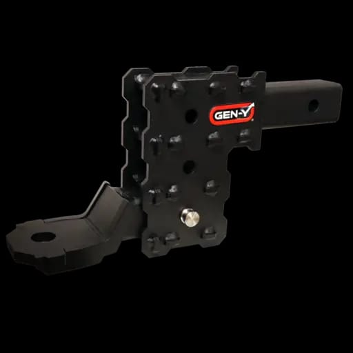Gen-Y Phantom-X 2in Solid Shank 4.5in Drop 1K TW 10K Hitch w/GH-103705 Platinum Ball Mount