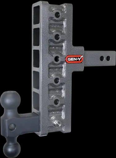 Gen-Y Mega Duty 2in Shank 7.5in Offset Drop 1.5K TW 10K Hitch w/GH-031 Dual-Ball
