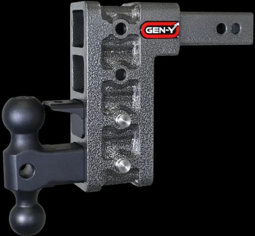 Gen-Y Mega Duty 2in Shank 7.5in Drop 1.5K TW 10K Hitch w/GH-031 Dual-Ball/GH-032 Pintle Lock