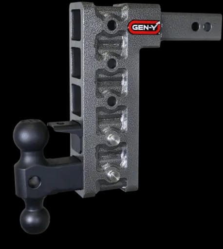 Gen-Y Mega Duty 2in Shank 10in Drop 1.5K TW 10K Hitch w/GH-031 Dual-Ball/GH-032 Pintle Lock