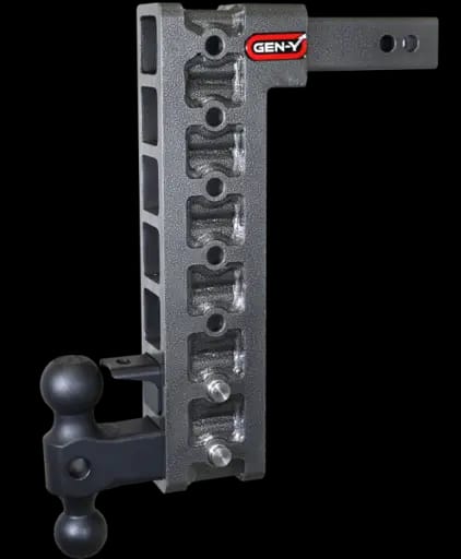 Gen-Y Mega Duty 2in Shank 15in Drop 10K Hitch w/GH-031 Dual-Ball/GH-032 Pintle Lock