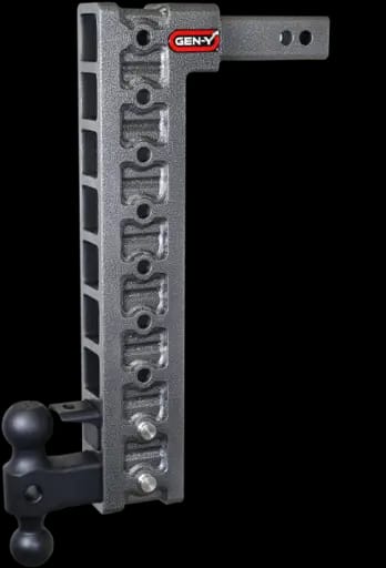 Gen-Y Mega Duty 2in Shank 20in Drop 10K Hitch w/Dual-Ball/Pintle Lock/Stabilizer Kit
