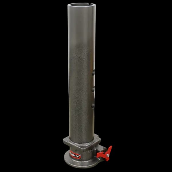 Gen-Y Viking 4in Round Tube Gooseneck Static Hitch w/SnapLatch 2-5/16in Coupler 8.5K TW 30K