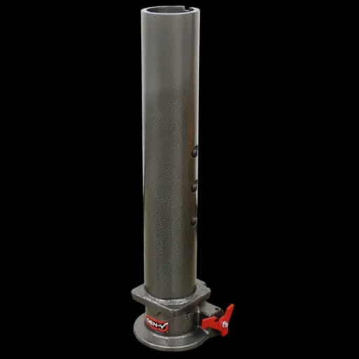 Gen-Y Viking 4in Round Tube Gooseneck Static Hitch w/SnapLatch 2-5/16in Coupler 8.5K TW 30K