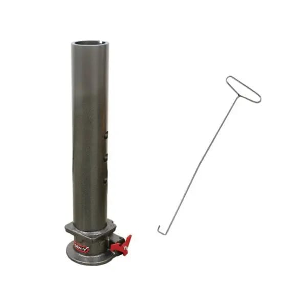 Gen-Y Viking 4in Round Tube Gooseneck Static Hitch w/SnapLatch 2-5/16in Coupler 8.5K TW 30K thumbnail 3