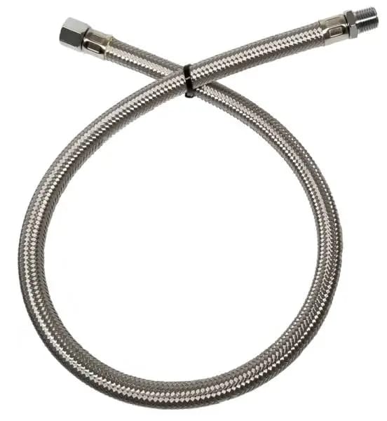 Kleinn 28In Stainless Steel Braided Leader Hose Extension - 1/4In F NPT Inlet/ 1/4In M NPT Outlet thumbnail 2