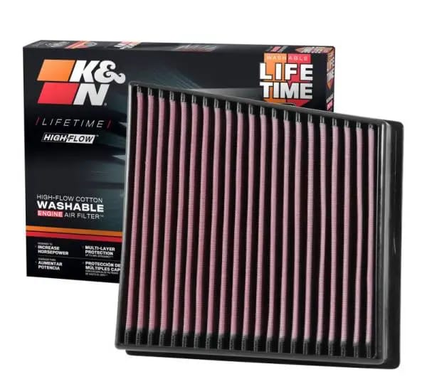K&N 2017 Chevrolet Silverado 2500HD V8-6.6L DSL Replacement Drop In Air Filter thumbnail 12