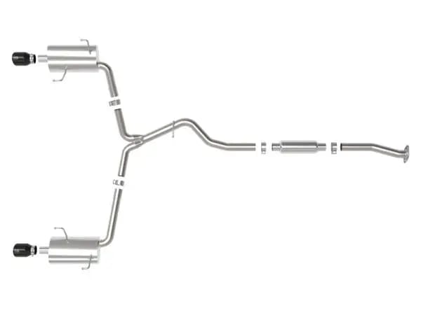 aFe Subaru Forester XT 14-18 H4-2.5L (t) Takeda 2-1/2in to 2-1/4in 304 SS Cat-Back- Black Tip thumbnail 5
