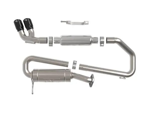 aFe 18-21 Suzuki Jimny Takeda 2-1/4in. 304 SS Cat-Back Exhaust w/ Blk Tip thumbnail 5