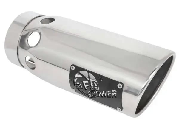 aFe Large Bore-HD 3in 409-SS DPF-Back Exhaust System w/ Polished Tip 14-19 RAM 1500 V6 3.0L (td) thumbnail 2