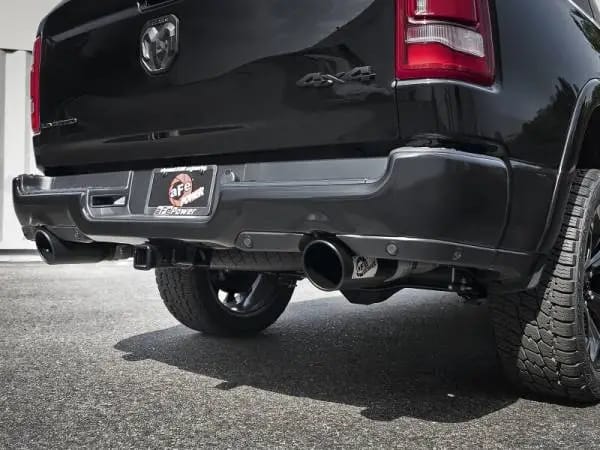 aFe Large Bore-HD 3 IN 409 Stainless Steel DPF-Back Exhaust System w/Black Tip RAM 1500 20-21 V6-3.0 thumbnail 3