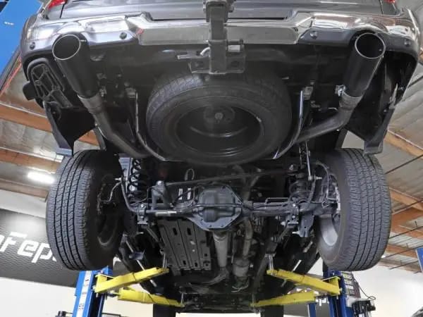 aFe Large Bore-HD 3 IN 409 Stainless Steel DPF-Back Exhaust System w/Black Tip RAM 1500 20-21 V6-3.0 thumbnail 5