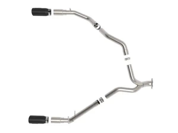 aFe Large Bore-HD 3 IN 409 Stainless Steel DPF-Back Exhaust System w/Black Tip RAM 1500 20-21 V6-3.0 thumbnail 6