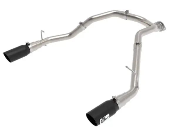 aFe Large Bore-HD 3 IN 409 Stainless Steel DPF-Back Exhaust System w/Black Tip RAM 1500 20-21 V6-3.0 thumbnail 7