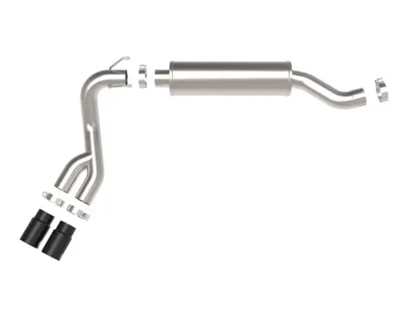 aFe POWER Rebel Series 3.5in SS Cat Back Exhaust w/Black Tips 19-21 RAM V8-6.4L Hemi thumbnail 4