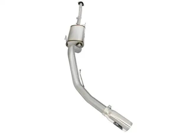 aFe MACHForce XP SS Exhaust 3in to 3.5in Cat-Back w/ Polished Tip 15 Ford F-150 EcoBoost V6 2.7/3.5L thumbnail 3