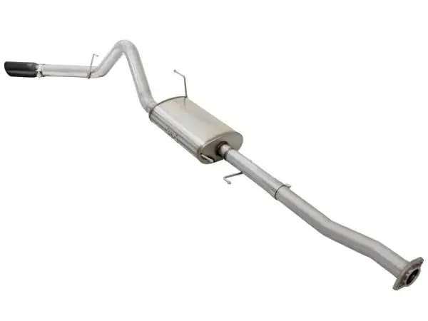 aFe MACHForce XP SS Exhaust 3in to 3.5in Cat-Back w/ Black Tip 15 Ford F-150 EcoBoost V6 2.7/3.5Ltt thumbnail 4