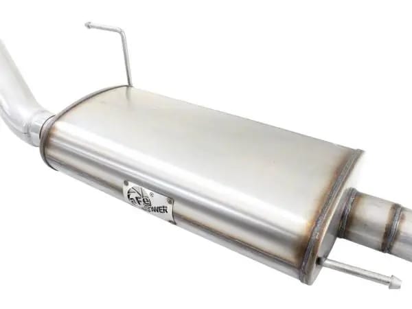 aFe MACHForce XP SS Exhaust 3in to 3.5in Cat-Back w/ Polished Tip 15 Ford F-150 EcoBoost V6 2.7/3.5L thumbnail 6