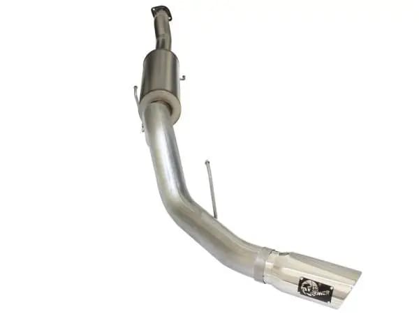 aFe MACHForce XP SS Exhaust 4in Cat-Back w/ Polish Tip 2015 Ford F-150 EcoBoost V6 2.7/3.5Ltt thumbnail 3