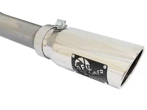 aFe MACHForce XP Exhaust 3in SS Dual Side Exit CB w/ Polish Tips 15 Ford F150 Ecoboost V6-2.7L/3.5L thumbnail 6