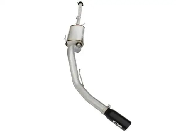 aFe MACHForce XP Exhaust 3in-3.5in SS Single Side Exit CB w/ Black Tips 15 Ford F150 V8 5.0L CC/SB thumbnail 3