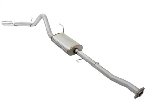 aFe MACHForce XP Exhaust 3in-3.5in SS Single Side Ext CB w/ Polished Tips 15 Ford F150 V8 5.0L CC/SB thumbnail 4