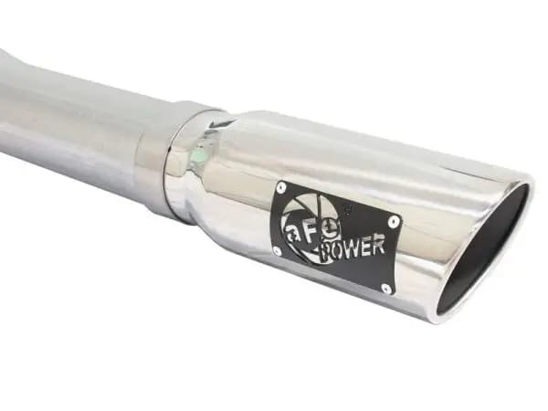 aFe MACHForce XP Exhaust 3in-3.5in SS Single Side Ext CB w/ Polished Tips 15 Ford F150 V8 5.0L CC/SB thumbnail 7