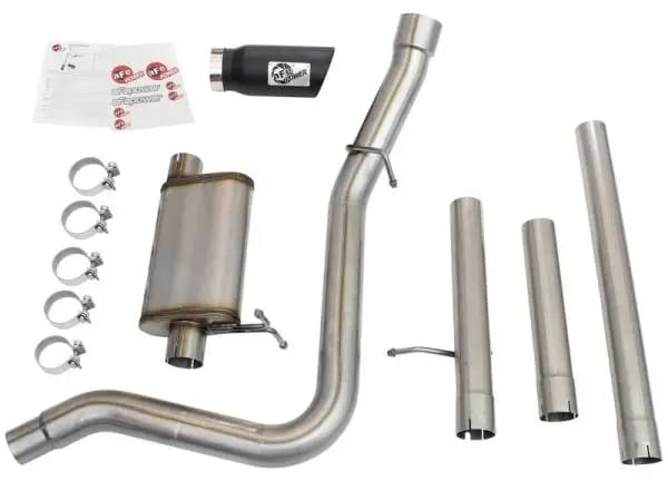 aFe MACHForce XP Exhaust 3in-3.5in SS Single Side Ext CB w/ Black Tip 99-04 Ford F150 V8 5.4L/6.8L thumbnail 8