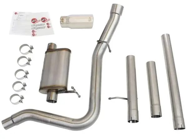 aFe MACHForce XP Exhaust 3in-3.5in SS Single Side Ext CB w/ Polish Tip 99-04 Ford F-250 V8 5.4L/6.8L thumbnail 8