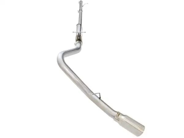 aFe MACHForce XP Exhaust 3in-3.5in SS Single Side Ext CB w/ Polish Tip 99-04 Ford F-250 V8 5.4L/6.8L thumbnail 3