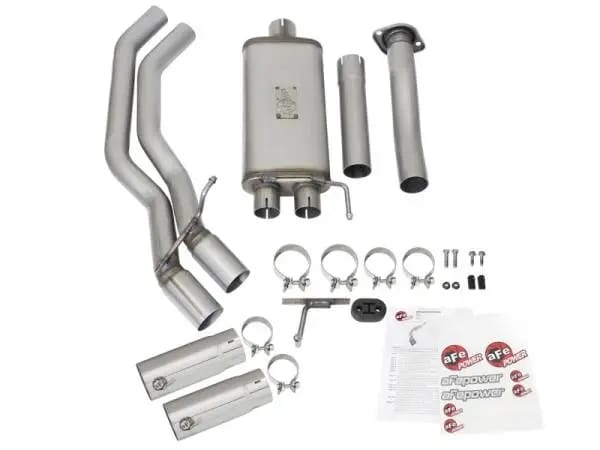 aFe Rebel Exhausts 3in SS Cat-Back 15-16 Ford F-150 EcoBoost V6 2.7/3.5L V8 5.0L w/ Polished Tips thumbnail 3
