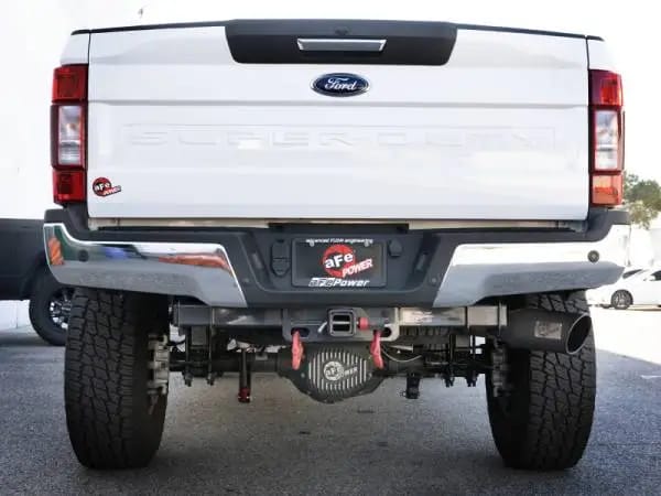 aFe MACHForce XP 4in Cat-Back SS-409 Exhaust w/ Black Tips 2017 Ford Super Duty F-250/F-350 V8-6.2L thumbnail 3