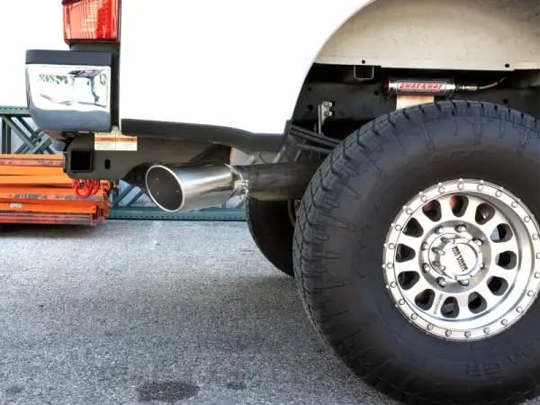 aFe MACHForce XP 2017 Ford SuperDuty F-250/F-350 V8 6.2L CC/LB Cat-Back SS 4in. Exhaust System thumbnail 4
