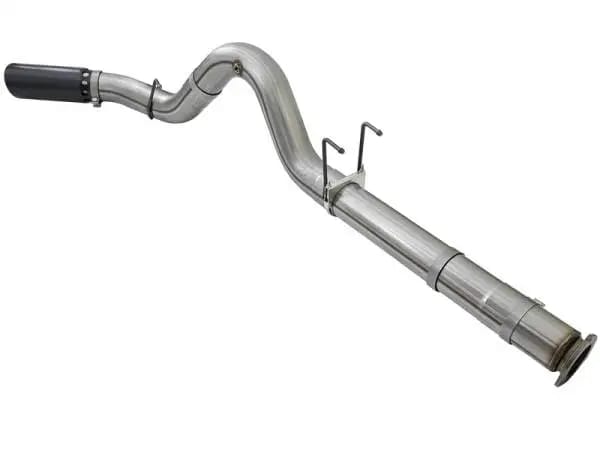 aFe Large Bore-HD 5in DPF Back 409 SS Exhaust System w/Black Tip 2017 Ford Diesel Trucks V8 6.7L(td) thumbnail 5