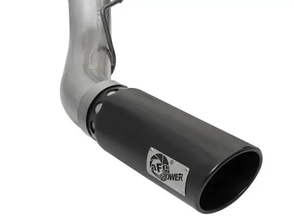 aFe Large Bore-HD 5in DPF Back 409 SS Exhaust System w/Black Tip 2017 Ford Diesel Trucks V8 6.7L(td) thumbnail 7