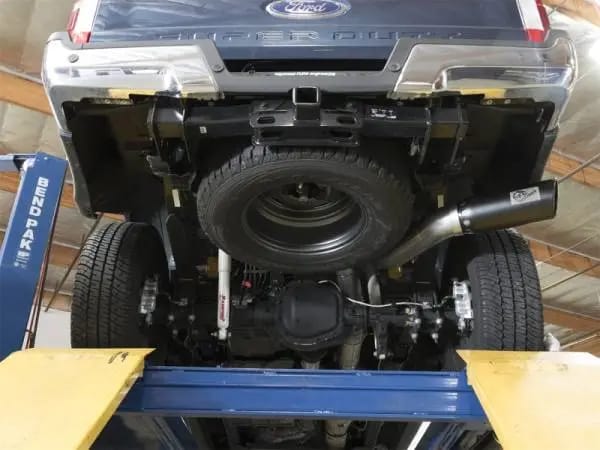 aFe Large Bore-HD 5in DPF Back 409 SS Exhaust System w/Black Tip 2017 Ford Diesel Trucks V8 6.7L(td) thumbnail 3