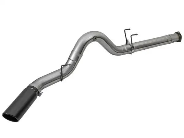 aFe Large Bore-HD 5in DPF Back 409 SS Exhaust System w/Black Tip 2017 Ford Diesel Trucks V8 6.7L(td) thumbnail 4