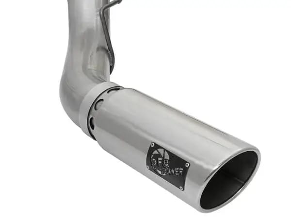 aFe LARGE BORE HD 5in 409-SS DPF-Back Exhaust w/Polished Tip 2017 Ford Diesel Trucks V8 6.7L (td) thumbnail 7