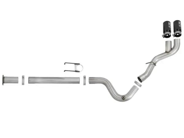 aFe Rebel XD 4in SS DPF-Back Exhaust 17-18 Ford Diesel Trucks V8-6.7L (td) w/ Dual Black Tips thumbnail 5