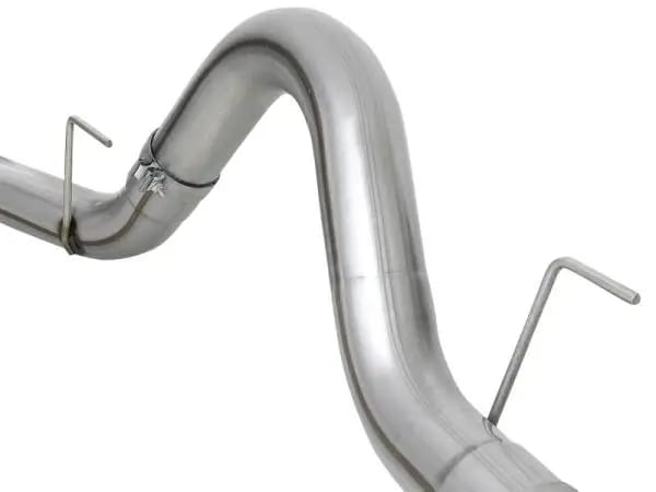 aFe Large Bore-HD 4in 409 SS DPF-Back Exh 18-19 Ford F-150 V6-3.0L (td) w/ Polished Tip thumbnail 5