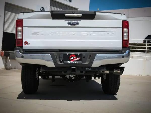 aFe Apollo GT Series 3-1/2in 409 SS Axle-Back Exhaust 17-20 Ford F-250/F-350 6.2/7.3L w/ Black Tips thumbnail 3