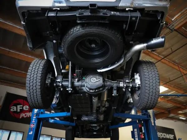 aFe Apollo GT Series 3-1/2in 409 SS Axle-Back Exhaust 17-20 Ford F-250/F-350 6.2/7.3L w/ Black Tips thumbnail 4