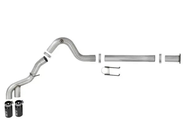 aFe Power 15-16 Ford F250/F350 6.7L Diesel Rebel XD 4in 409 SS DPF-Back Exhaust System - Black Tips thumbnail 5