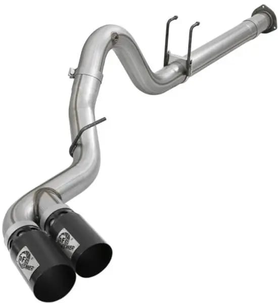 aFe Power 15-16 Ford F250/F350 6.7L Diesel Rebel XD 4in 409 SS DPF-Back Exhaust System - Black Tips thumbnail 6