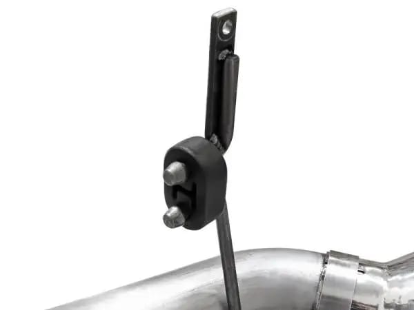 aFe Large Bore-HD 4in 409 Stainless Steel DPF-Back Exhaust w/Polished Tips 15-16 Ford Diesel Truck thumbnail 5