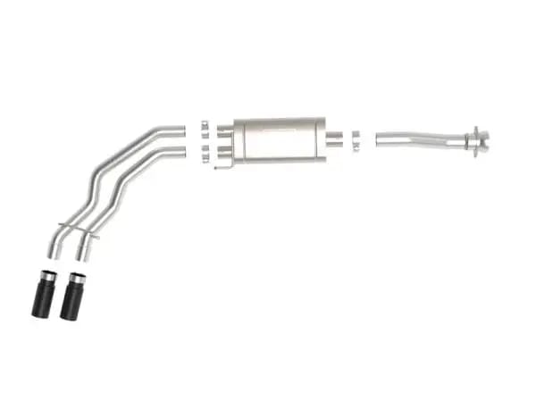 aFe Rebel 3in 409 SS Cat-Back Exhaust 2021 Ford F-150 V6 2.7L/3.5L (tt)/V8 5.0L w/ Black Tips thumbnail 5