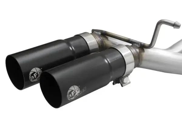 aFe Rebel 3in 409 SS Cat-Back Exhaust 2021 Ford F-150 V6 2.7L/3.5L (tt)/V8 5.0L w/ Black Tips thumbnail 2