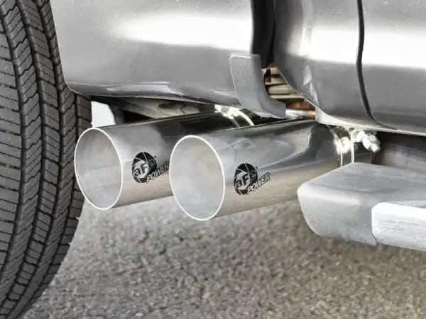 aFe Rebel 3in 409 SS Cat-Back Exhaust 2021 Ford F-150 V6 2.7L/3.5L (tt)/V8 5.0L w/ Polished Tips thumbnail 4