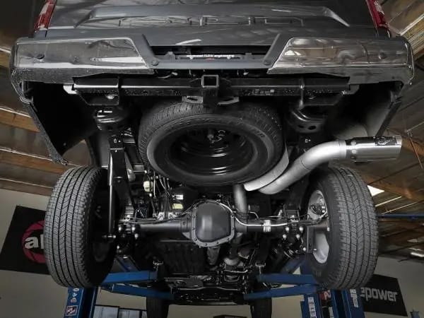 aFe 2021 Ford F-150 V6-3.0L (td) Large Bore 409 SS DPF-Back Exhaust System w/ Polished Tip thumbnail 5